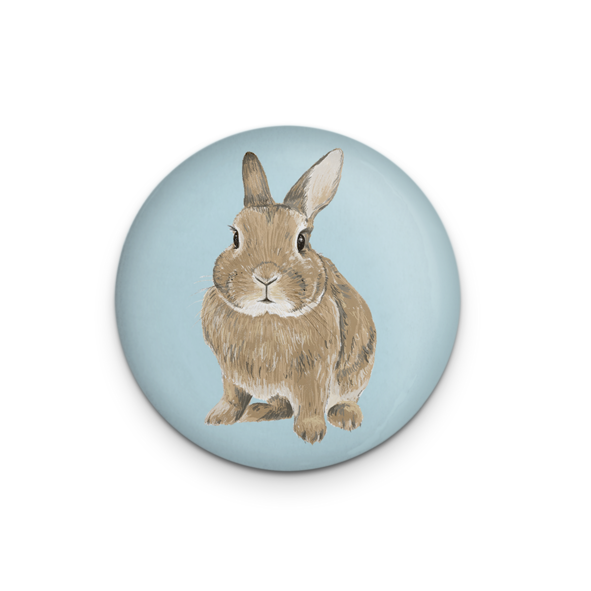 Magnet décoratif Lapin Marron