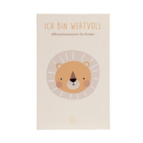 THE LIFE BARN Affirmationskarten Ich Bin Wertvoll für Kinder