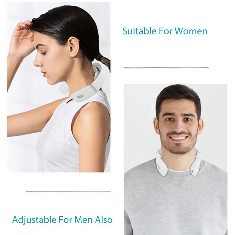 Zervikales Massagegerät, tragbares Mini-Nacken-Schulter-Massagegerät, Tiefenmassage, warmes Drücken, Nackenpressen, Pflege
