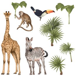 Adesivo da parete | Animali da safari II
