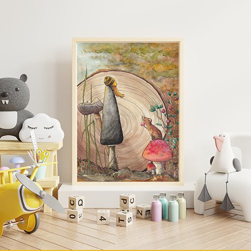 Poster Mouse and Snail (A3)