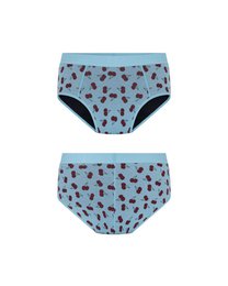 Menstruationsbukser hipsterpiger – kraftig absorption (kirsebærprint)