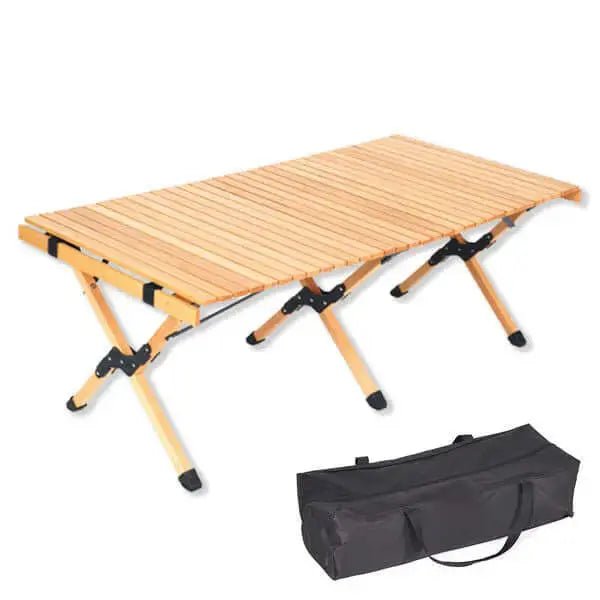 Klappbarer Holztisch zum Camping