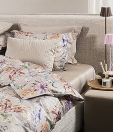 Completo biancheria da letto in rasatello Flora Costera Almond