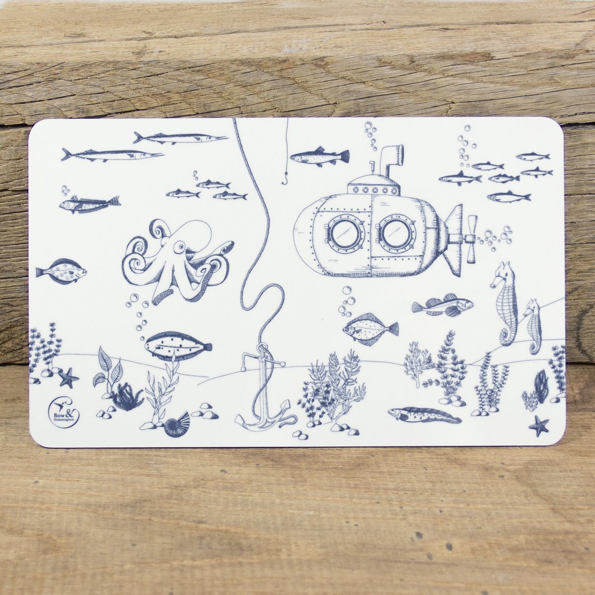 Planche de petit déjeuner monde sous-marin