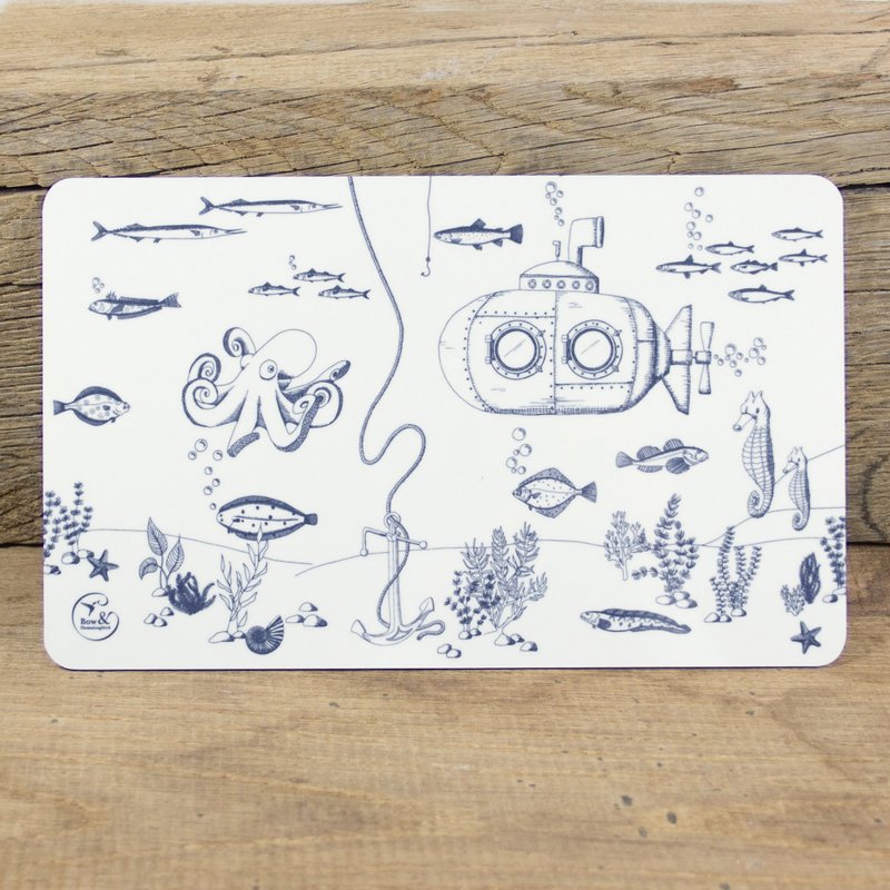 Planche de petit déjeuner monde sous-marin
