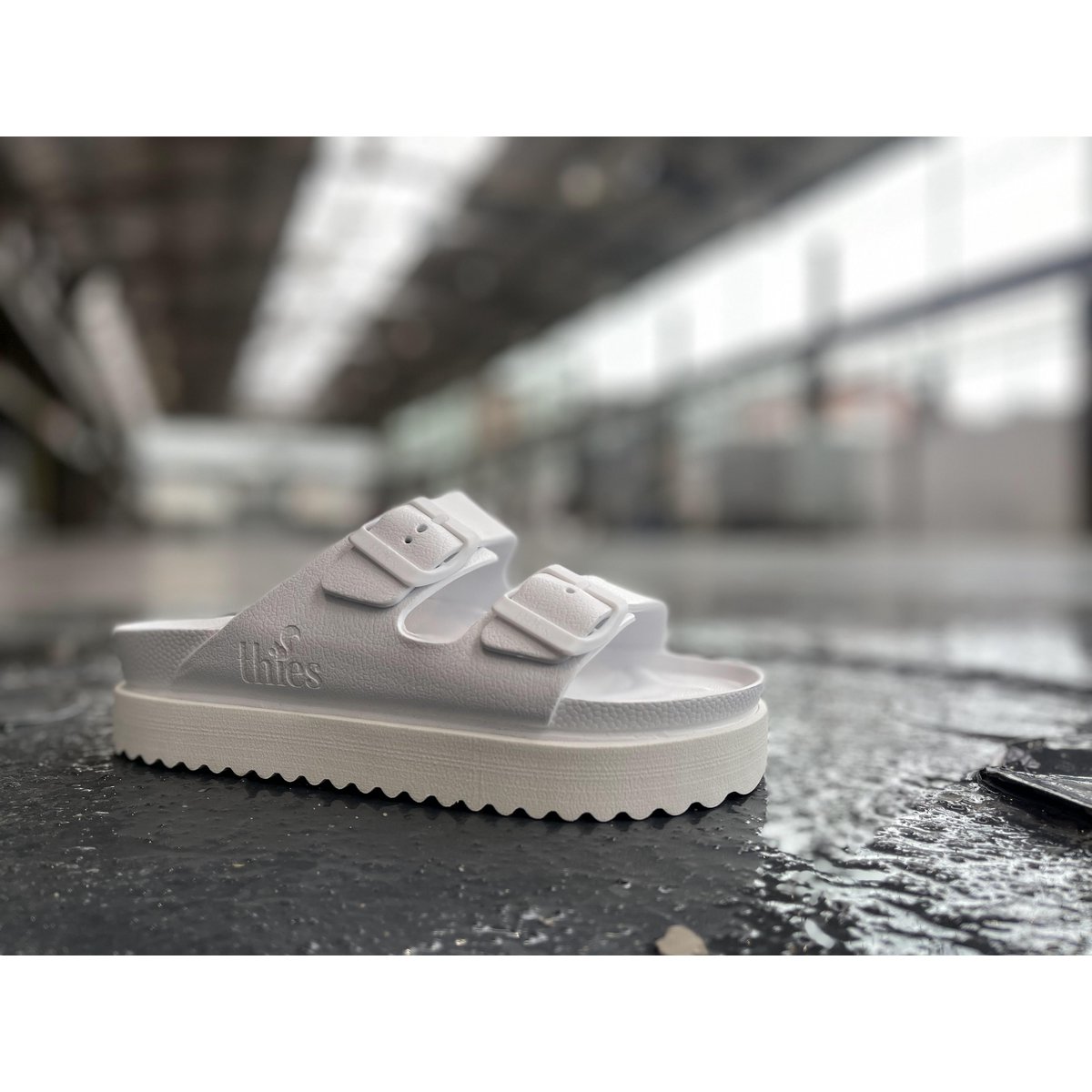 thies 1856 ® Ecofoam Plateau Sandal vegan orchid pink