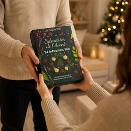 Calendario dell'Avvento 24 Tisane Biologiche – Infusi di Piante, Frutta e Spezie 100% Naturali – Confezione Regalo Gourmet & Benessere Senza Caffeina – Aromi Naturali e Benefici