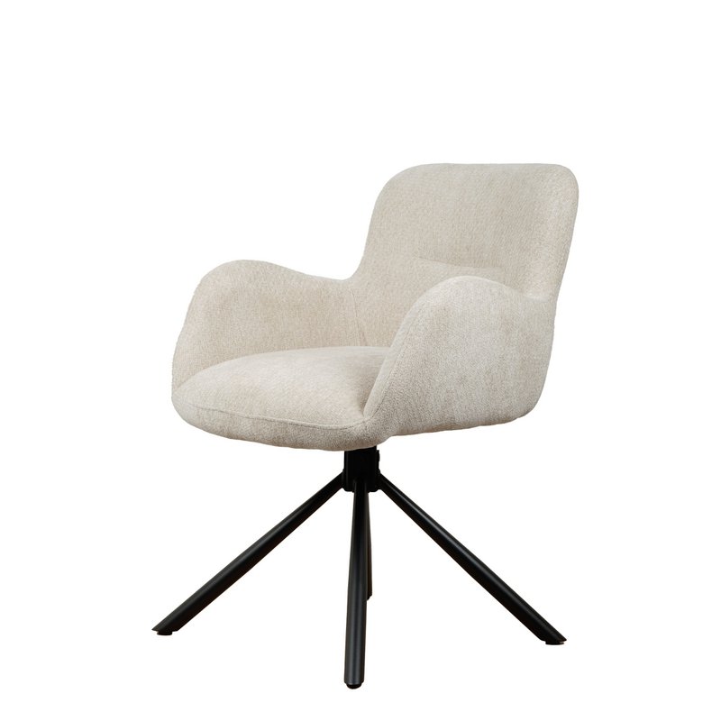 Chaise Tournante Leta - Écru - Laponie