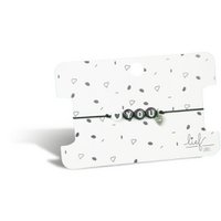 Bracelet Love you Black and white