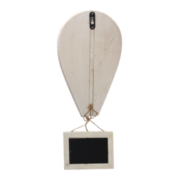 Decorative wooden hot air balloon photo holder 25x12x67 cm