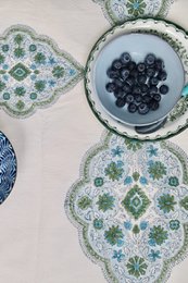 Tischdecke | Hindi-Blau