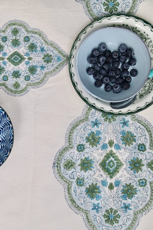 Tischdecke | Hindi-Blau