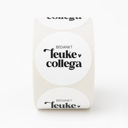 Adesivi | 250 su rotolo Grazie bel collega