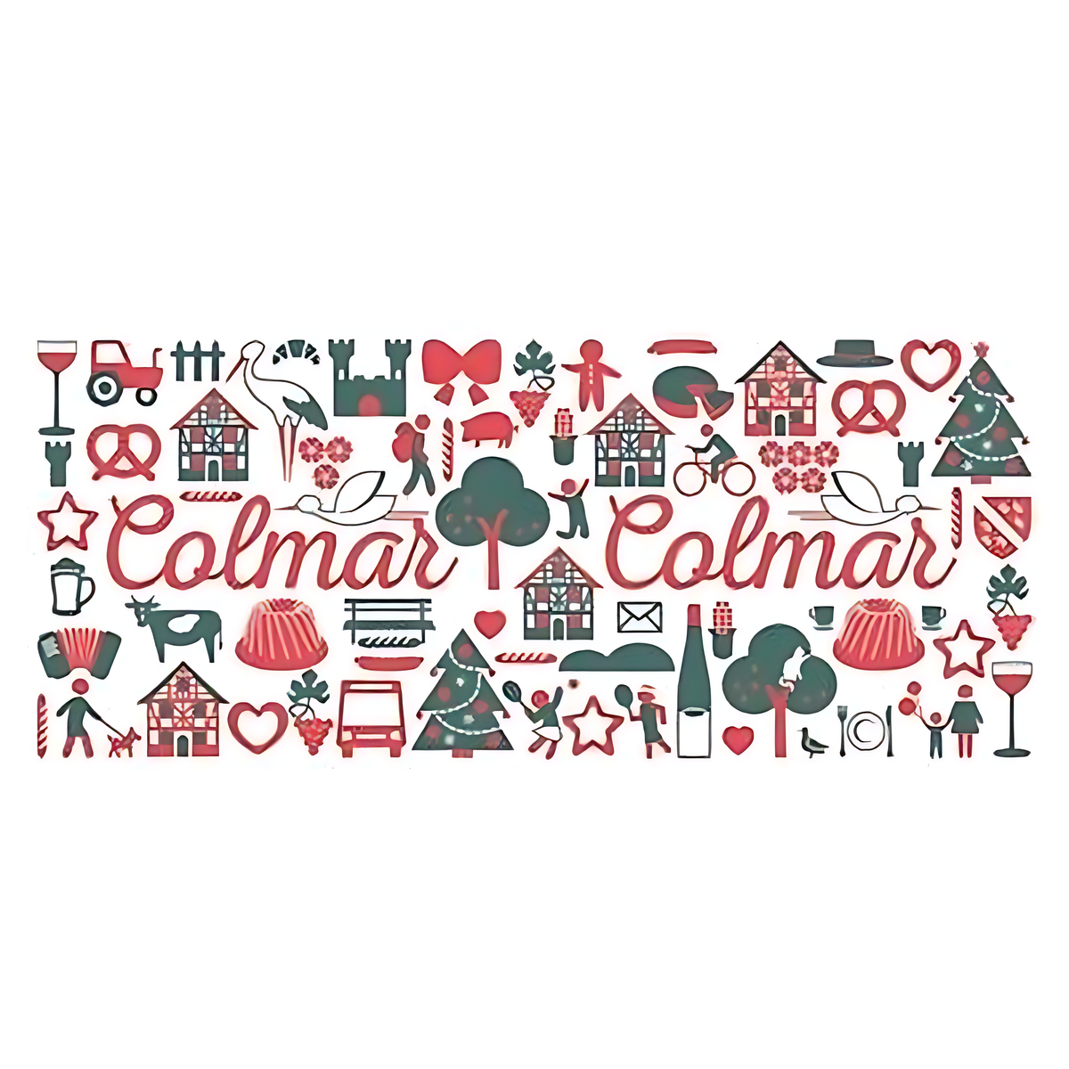 Keramische mok - Colmar iconen