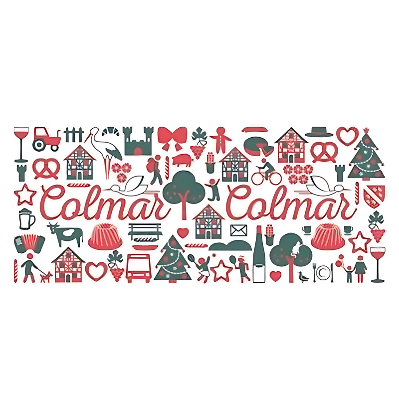 Ceramic mug - Colmar icons