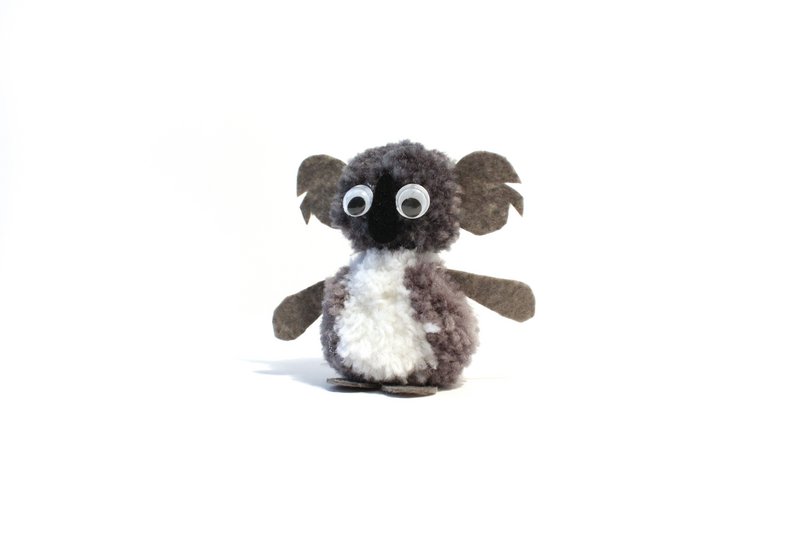 DIY POMPON SÆT - KOALA