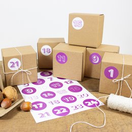 Sticker advent calendar blackberry