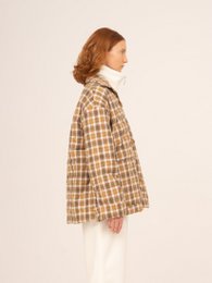 Willow Brown Plaid Puffer Jacket