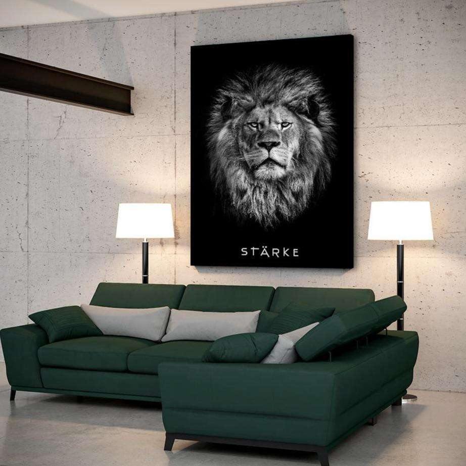 Kracht - canvas met schaduwgewricht "zwart"