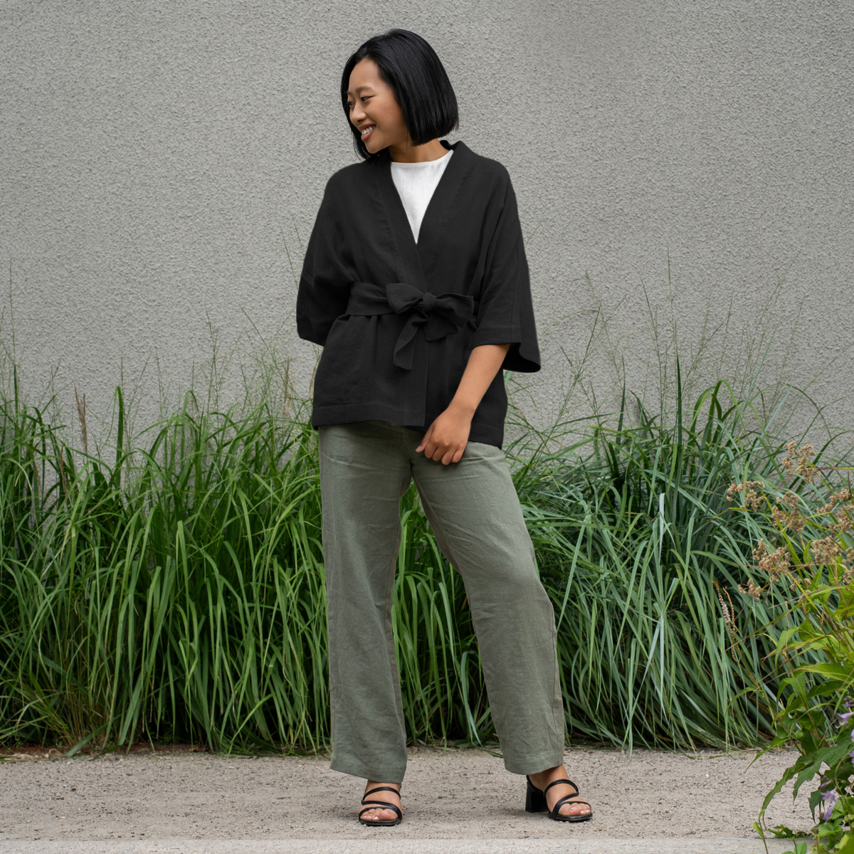 Cardigan a maniche corte Sakura