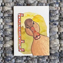 Tarjetas ABC de animales (tamaño A6)
