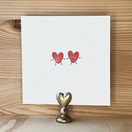 Card Hearts Females Valentine Edition