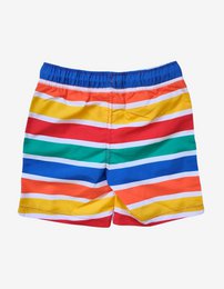 Kinder Schwimmshorts mit Happy Streifen, UV-Schutz UPF 50+