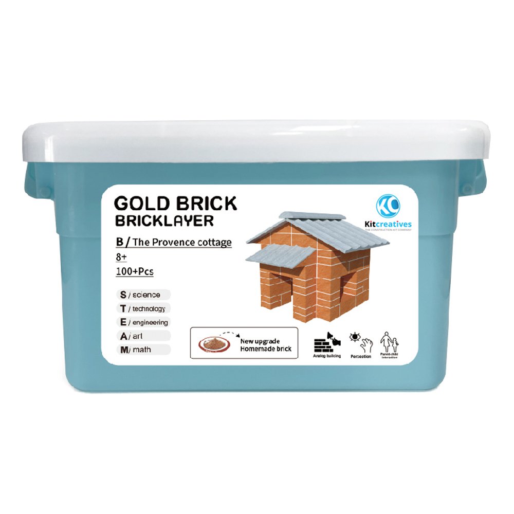 Kit di costruzione STEAM DIY Cottage Casa vacanze - Brick - prima crea i tuoi mattoncini e poi costruisci!