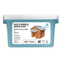 Kit de construcción STEAM DIY Cottage Casa de vacaciones - Ladrillo - ¡primero haz tus propios ladrillos y luego construye!