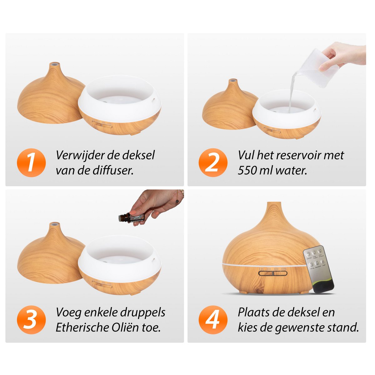 Essential Pro - Helles Holz - Aroma Diffusor