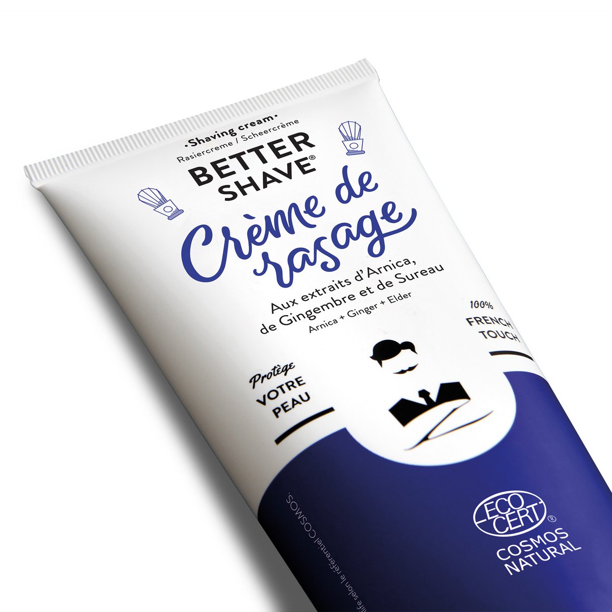 BETTER-SHAVE - Crema da barba naturale per uomo