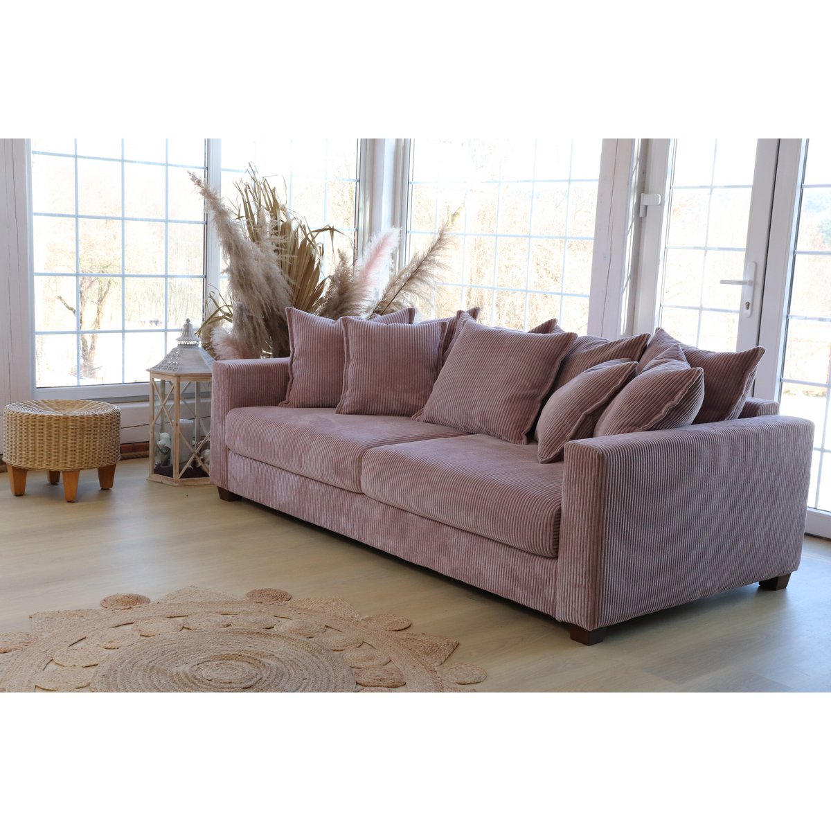 ELSA 3-seater sofa Dusty Pink removable & washable covers