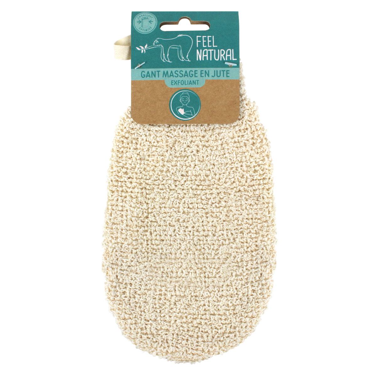Gant exfoliante en yute - sentirse natural
