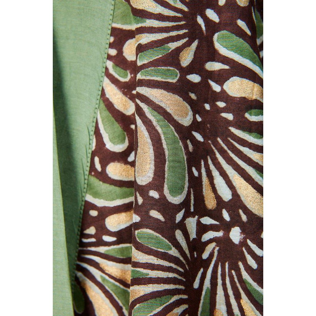 Kimono 'Chocolate' - Chocolat, Olive & Or