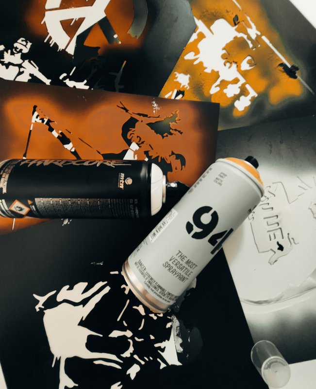 Banksy's Graffiti Stencil  - Choose Your Weapon