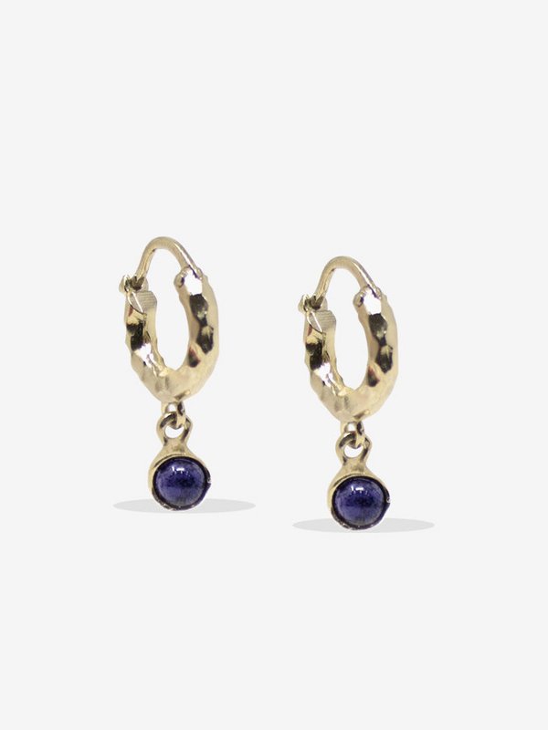 Cosmo Iolite Hoop Earrings