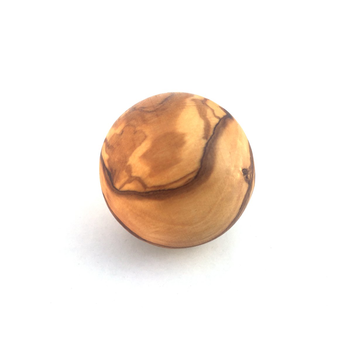 Ball hand carved from olive wood
