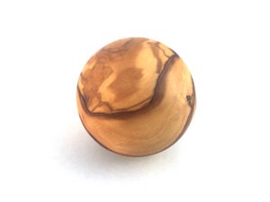 Ball hand carved from olive wood