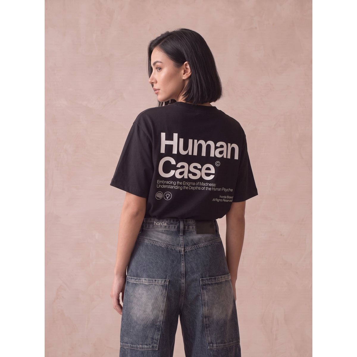T-shirt Bijgesneden Donna Human Case