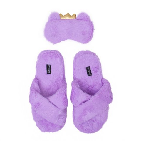 PANTOFFELS EN GEZICHTSMASKER PAARS HF