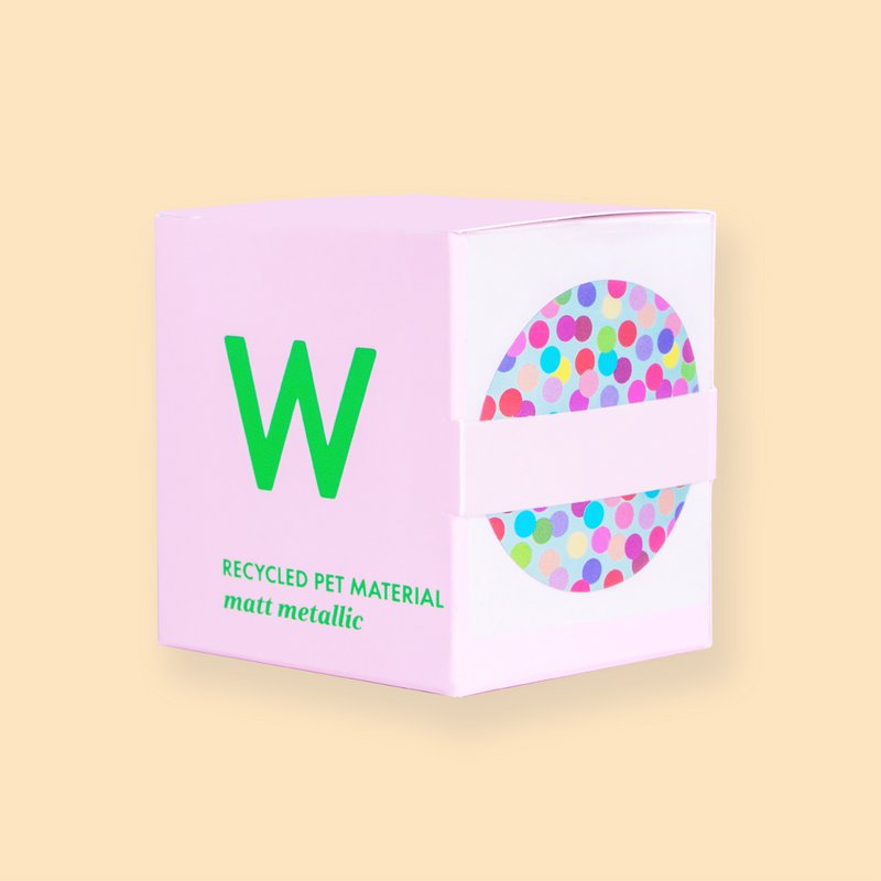 Sticker on a roll - Confetti - PET material