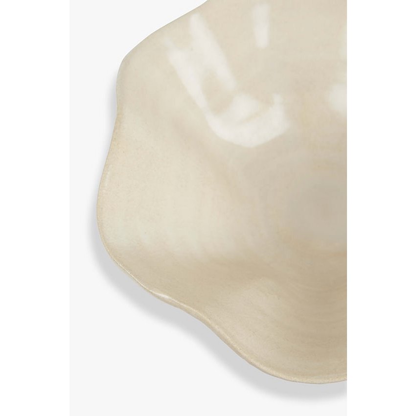 Handmade bowl Kate from Portuguese ceramics 25 x 8 cm matt gloss ecru