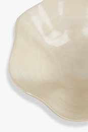 Handmade bowl Kate from Portuguese ceramics 25 x 8 cm matt gloss ecru