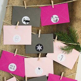 Adventskalender pink/grafit