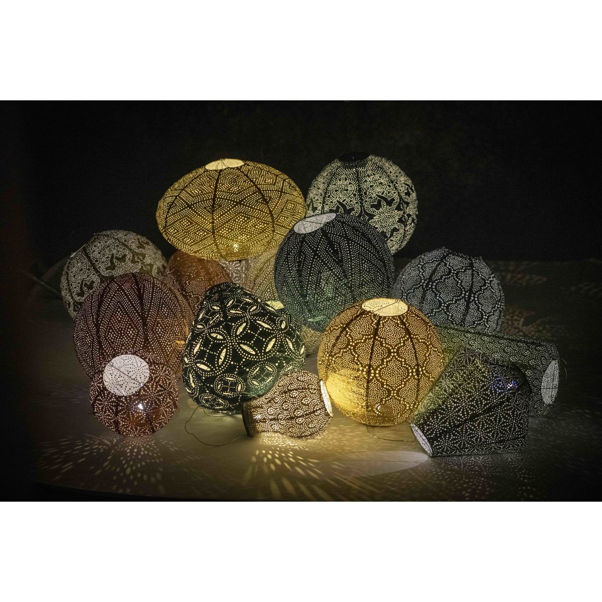 Lumiz Solar Lampion Mandela Cylinder - 18 cm - Tope ligero