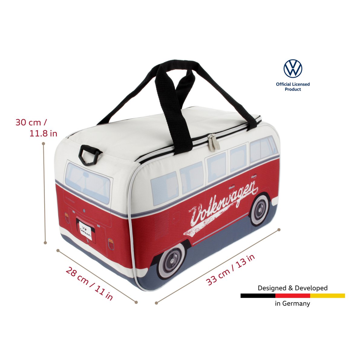 Volkswagen VW T1 Bus Kühltasche (25 l) - Rot