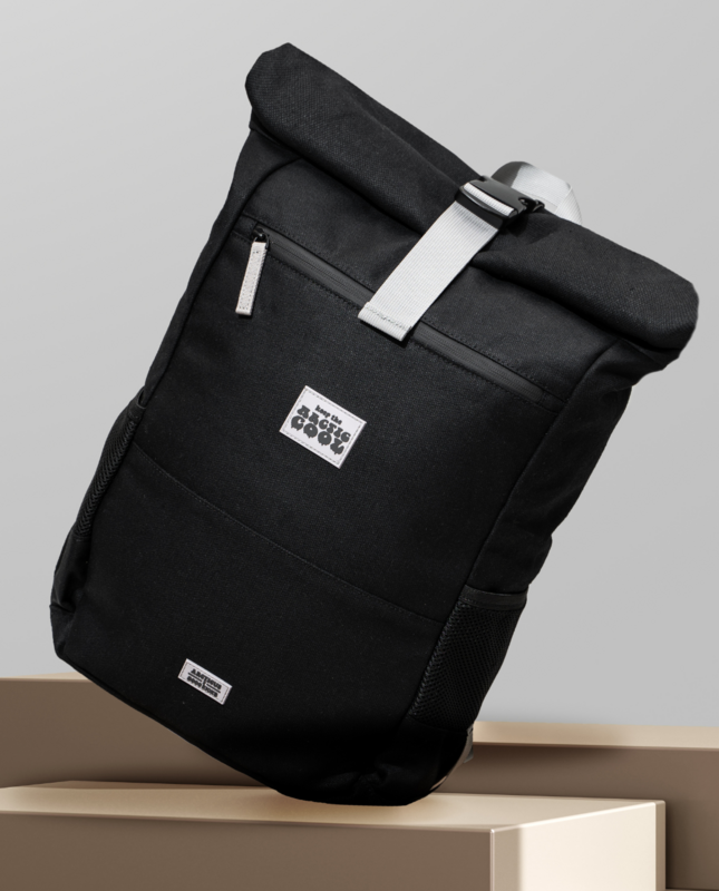 Polar Explorer - Wasserdichter Hanfrucksack Schwarz