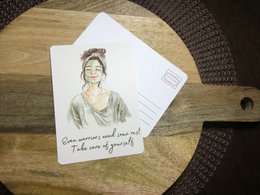 The Dreamer's Bookshop Chronische Krankheit "Sogar Warriors" Art Print Card