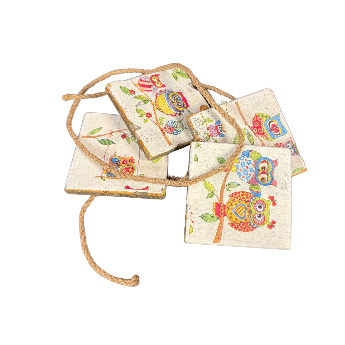 home deco old dutch coast owls colourful